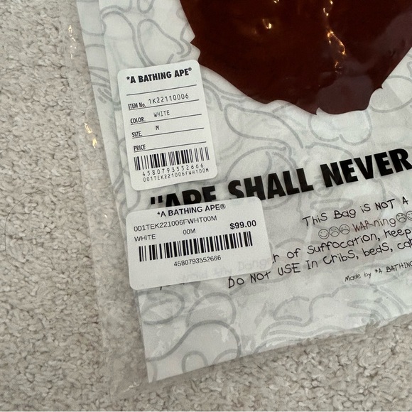 BAPE Garment Bag and Logo Tissue - Picture 4 of 7